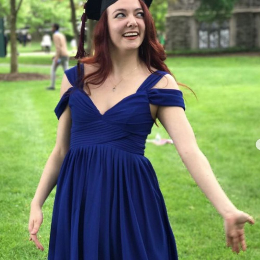 Come Away With Me Royal Blue Skater Dress